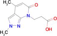 3-(2,4-dimethyl-6-oxo-2,6-dihydro-7H-pyrazolo[3,4-b]pyridin-7-yl)propanoic acid