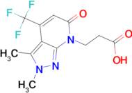 3-[2,3-dimethyl-6-oxo-4-(trifluoromethyl)-2,6-dihydro-7H-pyrazolo[3,4-b]pyridin-7-yl]propanoic acid