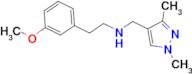 N-[(1,3-dimethyl-1H-pyrazol-4-yl)methyl]-2-(3-methoxyphenyl)ethanamine