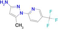 5-methyl-1-[5-(trifluoromethyl)pyridin-2-yl]-1H-pyrazol-3-amine