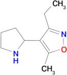 3-ethyl-5-methyl-4-pyrrolidin-2-ylisoxazole