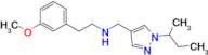 N-[(1-sec-butyl-1H-pyrazol-4-yl)methyl]-2-(3-methoxyphenyl)ethanamine