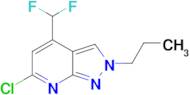 6-chloro-4-(difluoromethyl)-2-propyl-2H-pyrazolo[3,4-b]pyridine