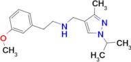 N-[(1-isopropyl-3-methyl-1H-pyrazol-4-yl)methyl]-2-(3-methoxyphenyl)ethanamine