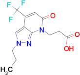 3-[6-oxo-2-propyl-4-(trifluoromethyl)-2,6-dihydro-7H-pyrazolo[3,4-b]pyridin-7-yl]propanoic acid