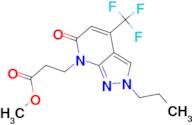 methyl 3-[6-oxo-2-propyl-4-(trifluoromethyl)-2,6-dihydro-7H-pyrazolo[3,4-b]pyridin-7-yl]propanoate