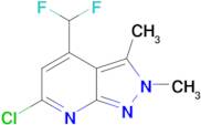 6-chloro-4-(difluoromethyl)-2,3-dimethyl-2H-pyrazolo[3,4-b]pyridine