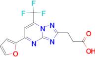 3-[5-(2-furyl)-7-(trifluoromethyl)[1,2,4]triazolo[1,5-a]pyrimidin-2-yl]propanoic acid