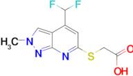 {[4-(difluoromethyl)-2-methyl-2H-pyrazolo[3,4-b]pyridin-6-yl]thio}acetic acid