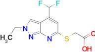 {[4-(difluoromethyl)-2-ethyl-2H-pyrazolo[3,4-b]pyridin-6-yl]thio}acetic acid