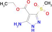 ethyl 5-amino-3-(methylsulfonyl)-1H-pyrazole-4-carboxylate