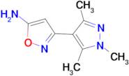 3-(1,3,5-trimethyl-1H-pyrazol-4-yl)isoxazol-5-amine