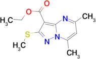 ethyl 5,7-dimethyl-2-(methylthio)pyrazolo[1,5-a]pyrimidine-3-carboxylate