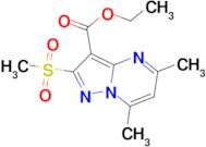 ethyl 5,7-dimethyl-2-(methylsulfonyl)pyrazolo[1,5-a]pyrimidine-3-carboxylate