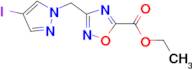 ethyl 3-[(4-iodo-1H-pyrazol-1-yl)methyl]-1,2,4-oxadiazole-5-carboxylate