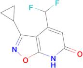 3-cyclopropyl-4-(difluoromethyl)isoxazolo[5,4-b]pyridin-6(7H)-one