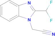 [2-(difluoromethyl)-1H-benzimidazol-1-yl]acetonitrile