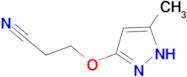 3-[(3-methyl-1H-pyrazol-5-yl)oxy]propanenitrile