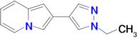 2-(1-ethyl-1H-pyrazol-4-yl)indolizine