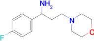 [1-(4-fluorophenyl)-3-morpholin-4-ylpropyl]amine