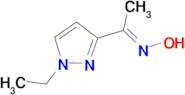 (1E)-1-(1-ethyl-1H-pyrazol-3-yl)ethanone oxime