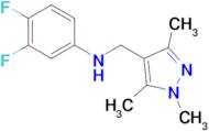 (3,4-difluorophenyl)[(1,3,5-trimethyl-1H-pyrazol-4-yl)methyl]amine