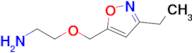 {2-[(3-ethylisoxazol-5-yl)methoxy]ethyl}amine