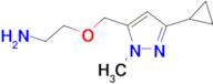 {2-[(3-cyclopropyl-1-methyl-1H-pyrazol-5-yl)methoxy]ethyl}amine