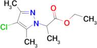 ethyl 2-(4-chloro-3,5-dimethyl-1H-pyrazol-1-yl)propanoate