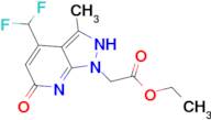 ethyl [4-(difluoromethyl)-3-methyl-6-oxo-6,7-dihydro-1H-pyrazolo[3,4-b]pyridin-1-yl]acetate