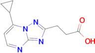 3-(7-cyclopropyl[1,2,4]triazolo[1,5-a]pyrimidin-2-yl)propanoic acid