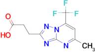 3-[5-methyl-7-(trifluoromethyl)[1,2,4]triazolo[1,5-a]pyrimidin-2-yl]propanoic acid