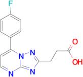 3-[7-(4-fluorophenyl)[1,2,4]triazolo[1,5-a]pyrimidin-2-yl]propanoic acid