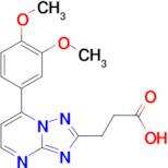 3-[7-(3,4-dimethoxyphenyl)[1,2,4]triazolo[1,5-a]pyrimidin-2-yl]propanoic acid