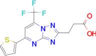 3-[5-(2-thienyl)-7-(trifluoromethyl)[1,2,4]triazolo[1,5-a]pyrimidin-2-yl]propanoic acid