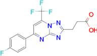 3-[5-(4-fluorophenyl)-7-(trifluoromethyl)[1,2,4]triazolo[1,5-a]pyrimidin-2-yl]propanoic acid