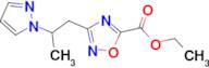 ethyl 3-[2-(1H-pyrazol-1-yl)propyl]-1,2,4-oxadiazole-5-carboxylate
