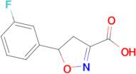 5-(3-fluorophenyl)-4,5-dihydroisoxazole-3-carboxylic acid