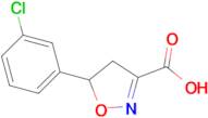 5-(3-chlorophenyl)-4,5-dihydroisoxazole-3-carboxylic acid