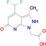 [4-(difluoromethyl)-3-methyl-6-oxo-6,7-dihydro-1H-pyrazolo[3,4-b]pyridin-1-yl]acetic acid