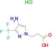 3-[4-amino-3-(trifluoromethyl)-1H-pyrazol-1-yl]propanoic acid