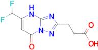 3-[5-(difluoromethyl)-7-oxo-4,7-dihydro[1,2,4]triazolo[1,5-a]pyrimidin-2-yl]propanoic acid