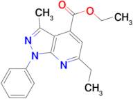 ethyl 6-ethyl-3-methyl-1-phenyl-1H-pyrazolo[3,4-b]pyridine-4-carboxylate
