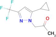 1-[5-cyclopropyl-3-(trifluoromethyl)-1H-pyrazol-1-yl]acetone