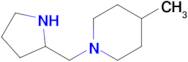 4-methyl-1-(pyrrolidin-2-ylmethyl)piperidine