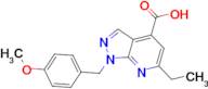 6-ethyl-1-(4-methoxybenzyl)-1H-pyrazolo[3,4-b]pyridine-4-carboxylic acid