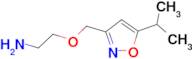 {2-[(5-isopropylisoxazol-3-yl)methoxy]ethyl}amine