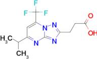 3-[5-isopropyl-7-(trifluoromethyl)[1,2,4]triazolo[1,5-a]pyrimidin-2-yl]propanoic acid