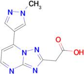 [7-(1-methyl-1H-pyrazol-4-yl)[1,2,4]triazolo[1,5-a]pyrimidin-2-yl]acetic acid