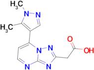 [7-(1,5-dimethyl-1H-pyrazol-4-yl)[1,2,4]triazolo[1,5-a]pyrimidin-2-yl]acetic acid